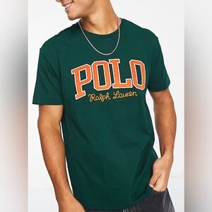 Polo Ralph Lauren Collegiate Logo Classic Fit T-Shirt, Dark Green, sz XXL